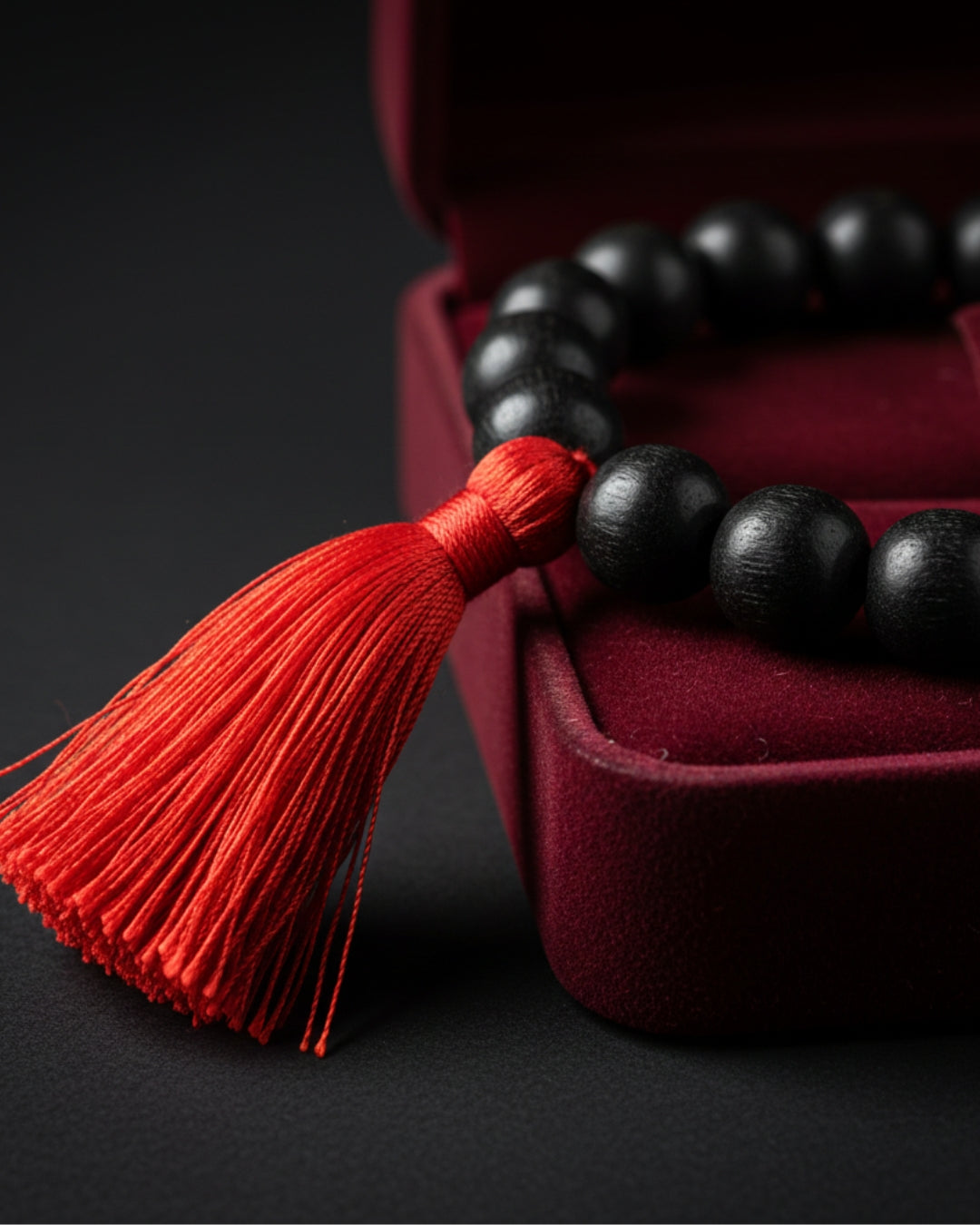 Original Karungali Mala 108 Beads Ebony Wood